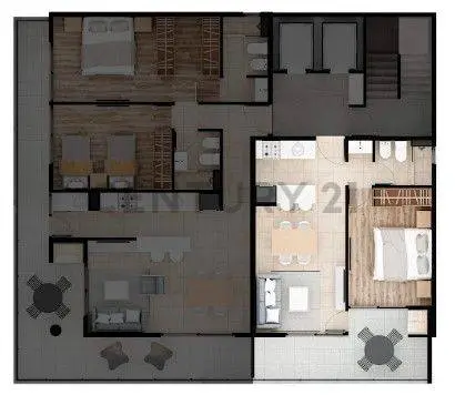 Departamento de 1 dormitorio en Lourdes, foto 1
